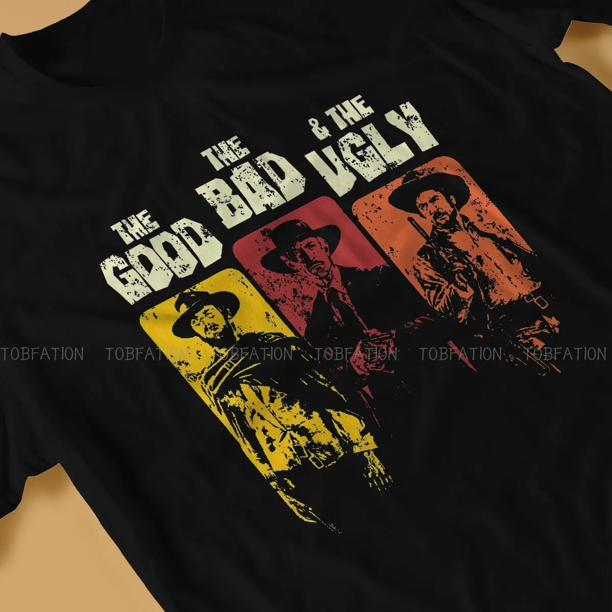 The Good The Bad The Ugly Classic  Hip Hop TShirt Clint Eastwood A Fistful Of Dollars Cowboy Creative  Casual T Shirt Male Tee