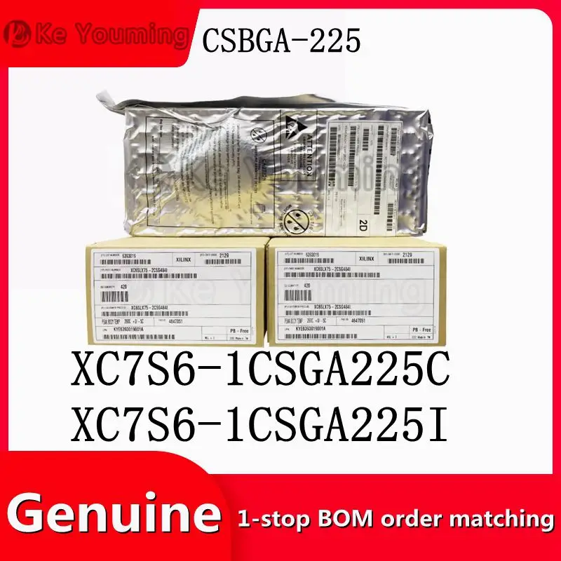 Integrated Circuit with IC Embedded System-on-Chip, XC7S6-1CSGA225C, XC7S6-1CSGA225I, CSBGA-225