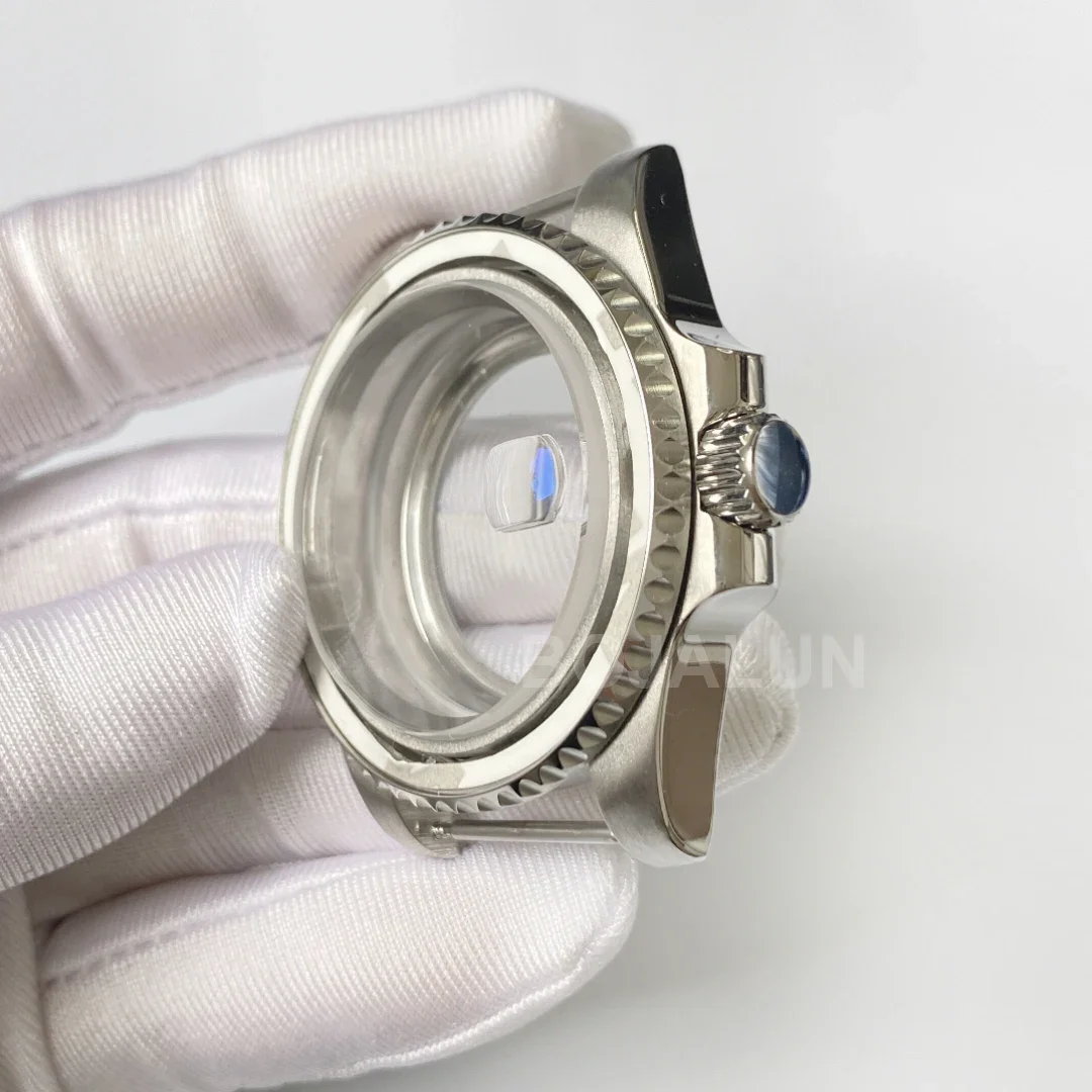 ステンレス鋼サファイア時計,防水,セイコーnh35ムーブメントに適しています,電気メッキ,新しいスタイル,8215,nh35,nh36,40mm