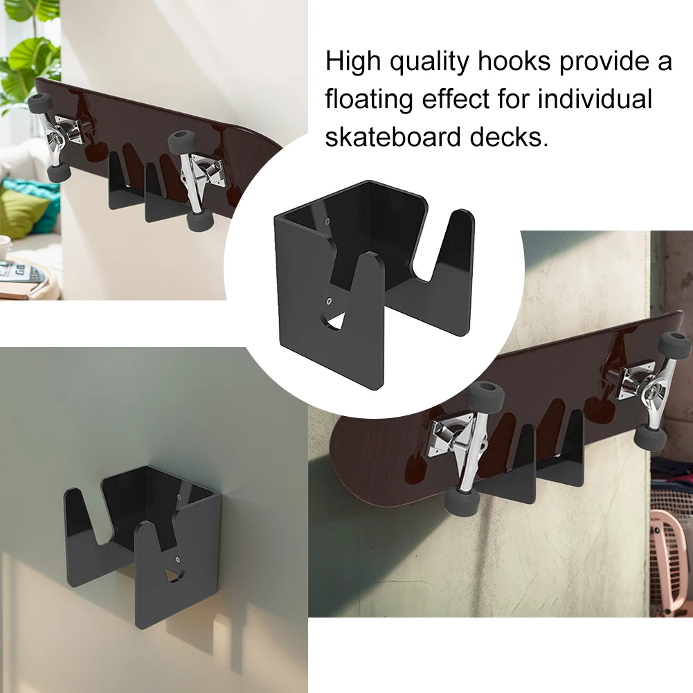 رف عرض لوح التزلج، حامل تخزين لوح التزلج، حامل لوح التزلج على الحائط، رف لوح التزلج من الأكريليك لمحبي لوح التزلج