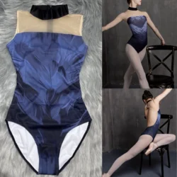 Adult Ballet Leotard 2024 New Elegant Practice Ballet Dancing Clothes Women Sleeveless Dance Team Gymnastics Coverall