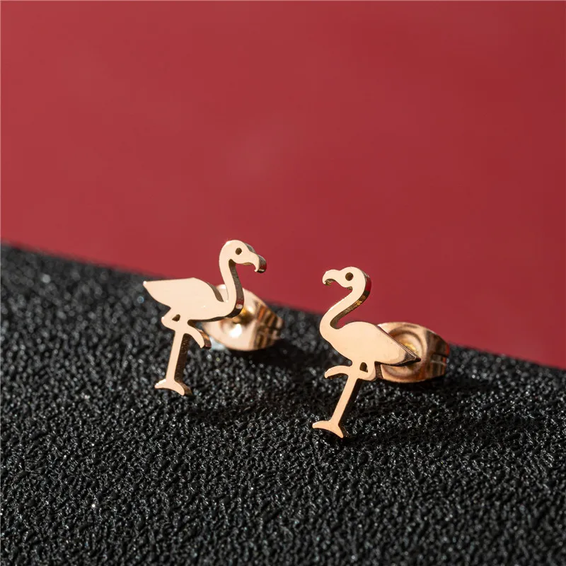 Punk-Spinnennetz-Ohrringe für Frauen, Edelstahl-Musikbrillen-Pinguin-Ohrstecker, Minimalistische Ohrpiercing-Schmuckgeschenke – Detail 4