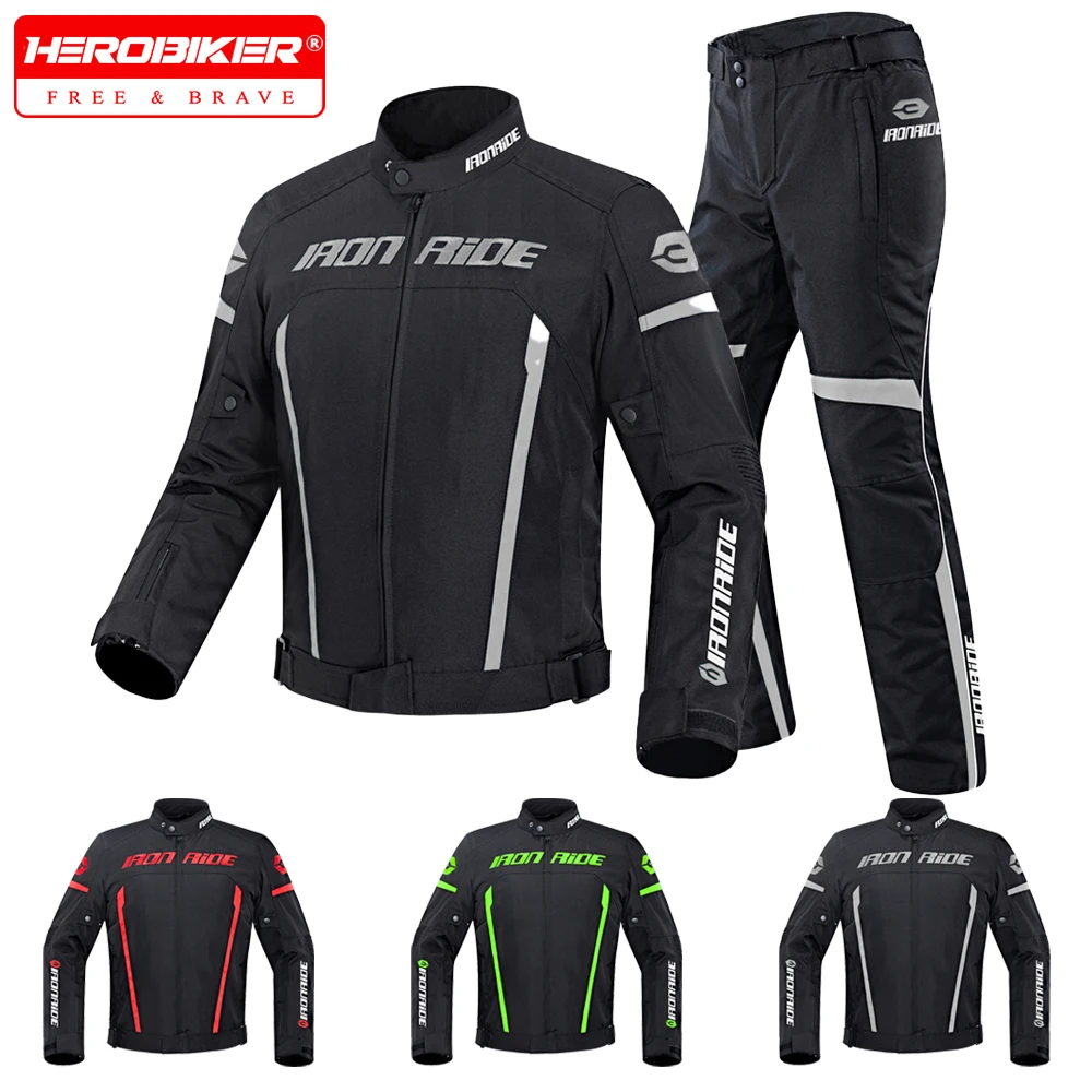 Motorcycle Riding Jacket Waterproof Warm Reflective Off-road Motorcycle Riding Jacket Riding Pants Motorcycle Riding Equipment