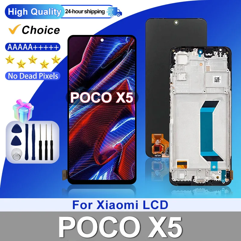 For Xiaomi Poco X5 LCD Display 22111317PG Touch Screen Digitizer Assembly For Mi Poco X5 5G LCD 22111317PI Replacement Parts