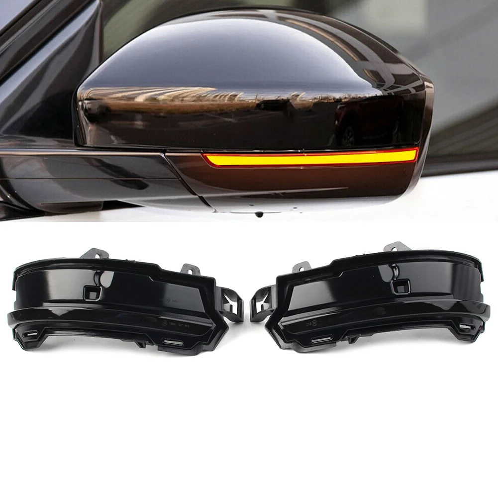 Car LED Dynamic Mirror Turn Signal Lights For Land Rover Evoque Discovery Sport 2014-2019 & For Jaguar F-Pace E-Pace 2017-2020