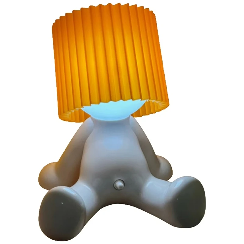 Een kleine verlegen man lamp, bescheiden Mike ondeugende nachtlamp verlegen jongen nachtlampje, witte cadeaus voor volwassenen, jongen bureaulamp