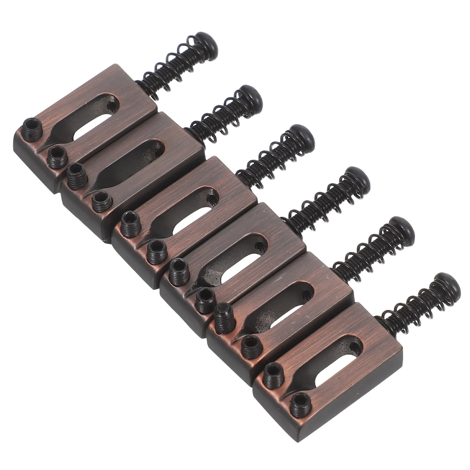 

6 Pcs Electric Guitar Accessories Tailpiece Bridge Scroll Wheel Saddle Adjustment