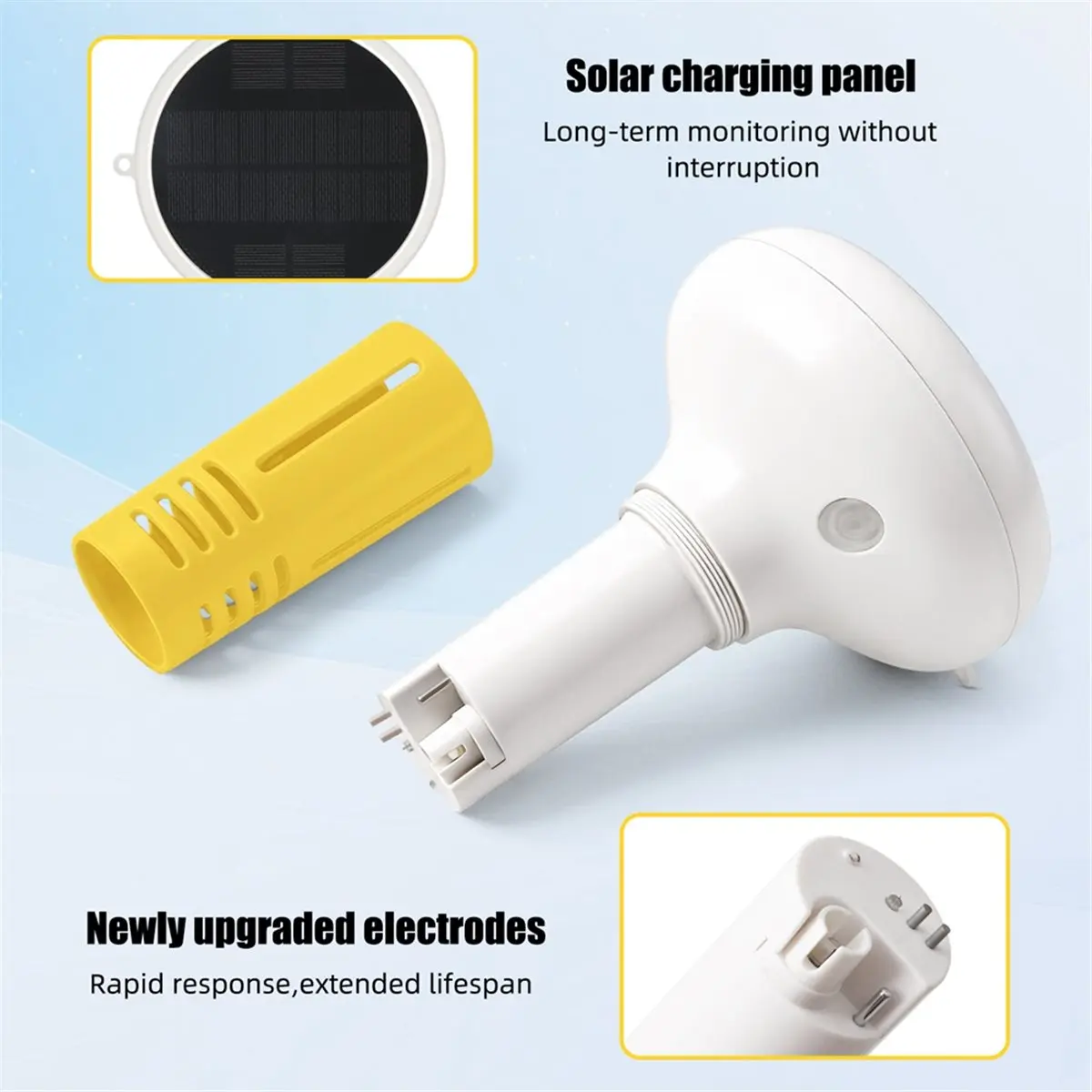 DT81 WiFi Tuya Zigbee 7 in 1 Smart Pool Chlorine Monitor PH ORP TDS EC Water Quality Tester Solar Floating with Gateway