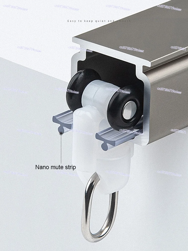 

Track Thickened Mute Curtain Single Double Slide Rail Ceiling Wall Mount Bedroom Balcony Curtain Rod Pole Accessories Home Decor