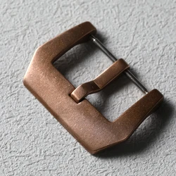Pure copper clasp, cuns8 pure copper clasp 20MM 22MM 24MM 26MM high end leather strap clasp, vintage oxidized color