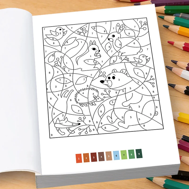 A Digital Coloring Book For Adults To Relieve Anxiety And Stress, With Animal/Christmas/Cat/Portrait/Tiger/Fish Themes, 32 Pages