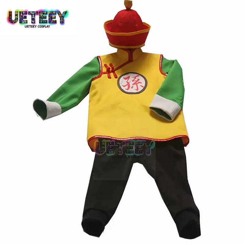 

UETEEY COS Son Gohan Cosplay Costume Top and Pants and Hat Customized Customized sizes for adults and children