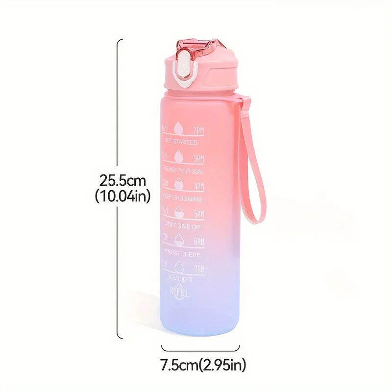 Water Bottle Motivational Sport Water Bottle Leakproof Bottles Drinking Outdoor Travel Gym Fitness Jugs For Kitchen Cups