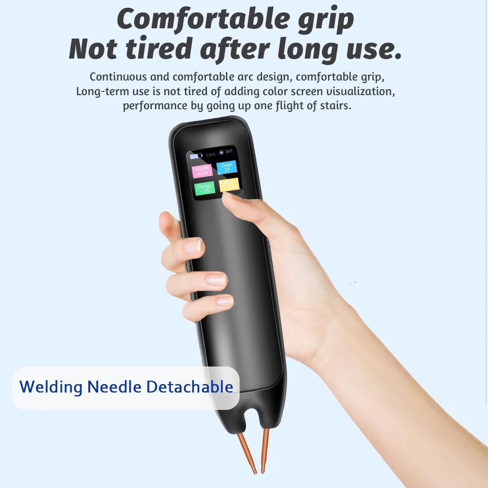 Docreate-757 Color screen portable handheld small spot welder 18650 mobile phone lithium battery nickel plate collision welding