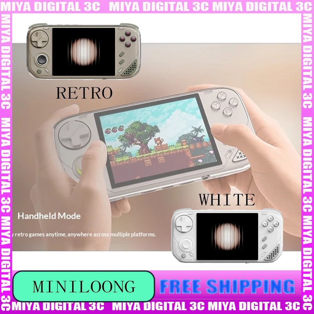 

MINILOONG Pocket 1 Handheld Console 960*720 Retro Nostalgic Portable Arcade Game Controller 4000mAh HDMI WIFI GamePad Impact