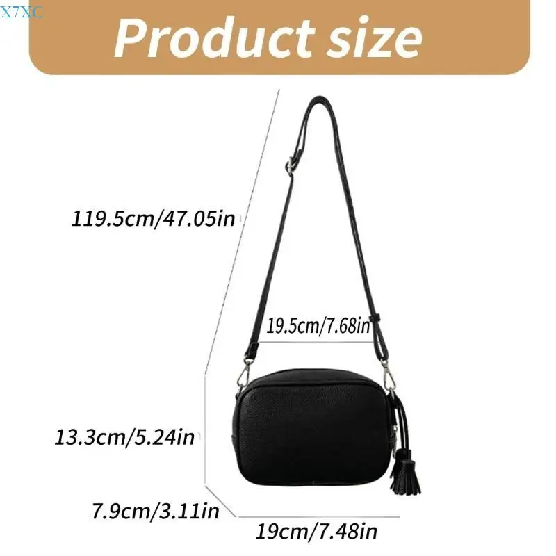 Tamels da x7xc bolsa crossbody para mulheres e estudantes bolsa bolsa ombro couro pu