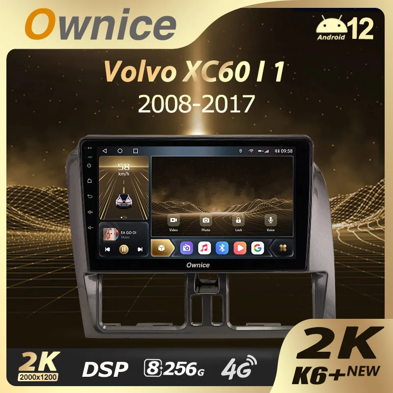 

Ownice K6+ 2K for Volvo XC60 I 1 2008 - 2017 Car Radio Multimedia Video Player Navigation Stereo GPS Android12 No 2din 2 Din DVD