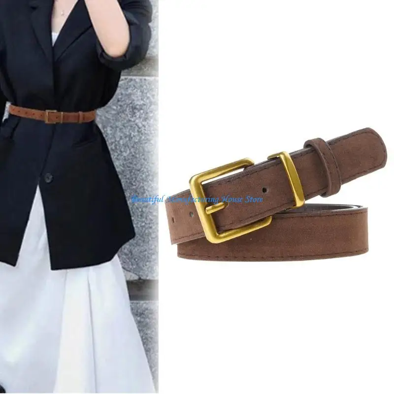 E56A Punk Waist Belts for Jeans Retro Waist Belt Cowgirl Casual Body Jewelry
