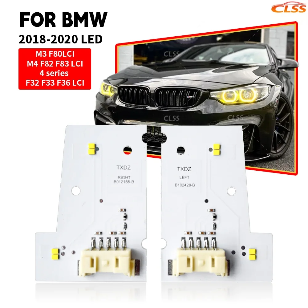 

Модуль светодиодной платы DRL для BMW M3 M4 F80 F32 F33 F36 LCI 430i 420i 2018-20 Неадаптирующие фары дневного света Angel Eye