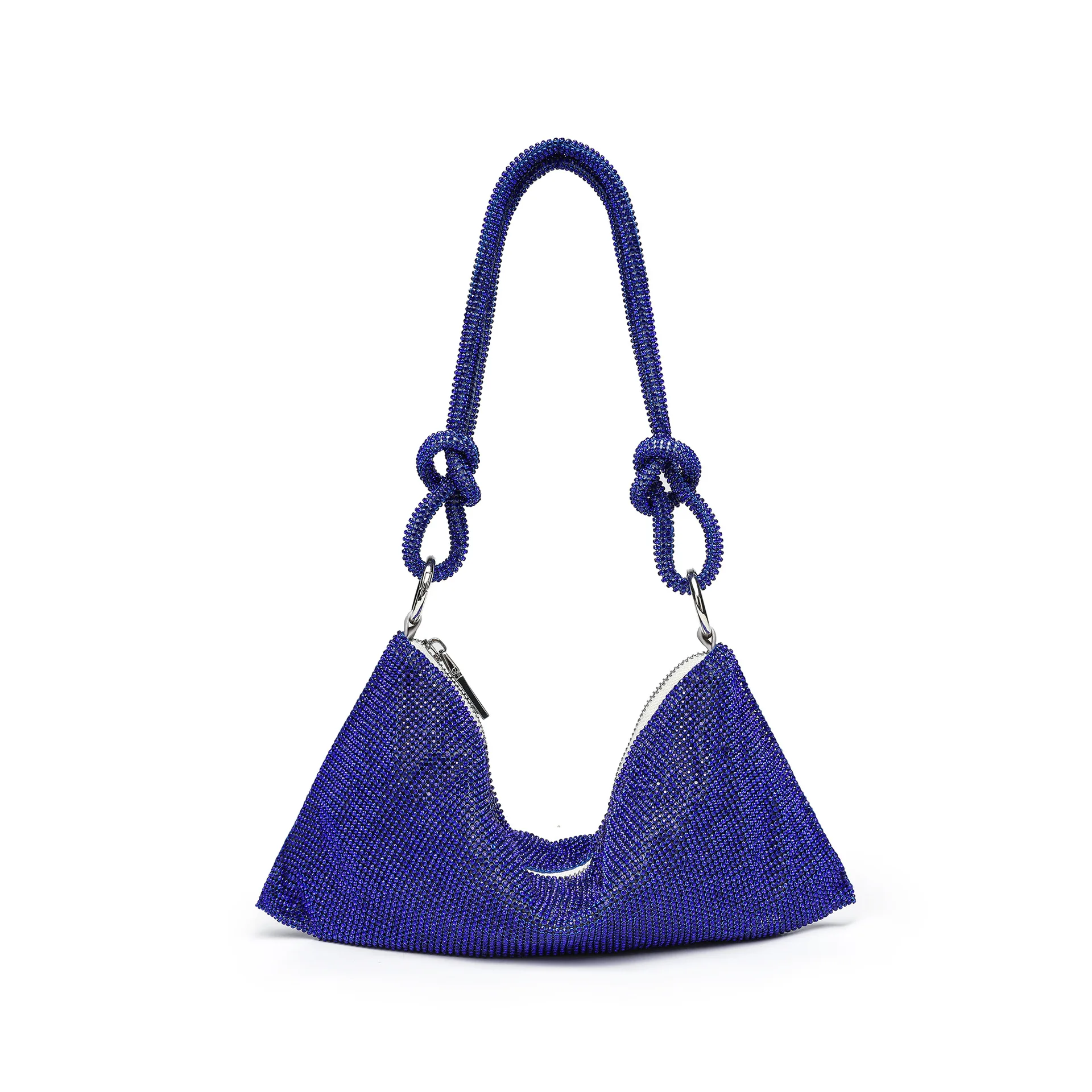 

Niche Handmade Diamond Dinner Bag With Diamond Rhinestone Large Capacity Tote Underarm Dumpling Shoulder Bag Women Handbag Woman