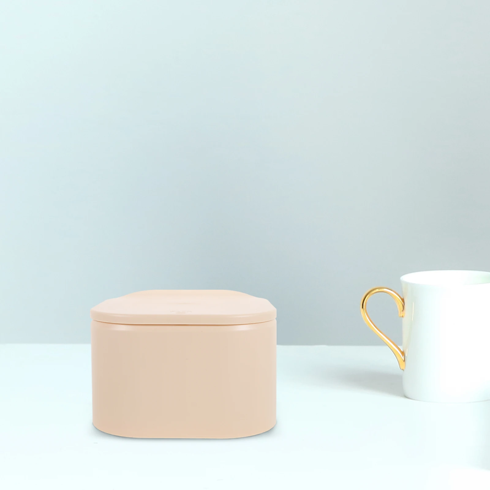 

Desktop Trash Can 18.5x18.5x11.5cm Small Garbage Bin Lightweight Compact Office Study Bedroom Rubbish Container Home Travel