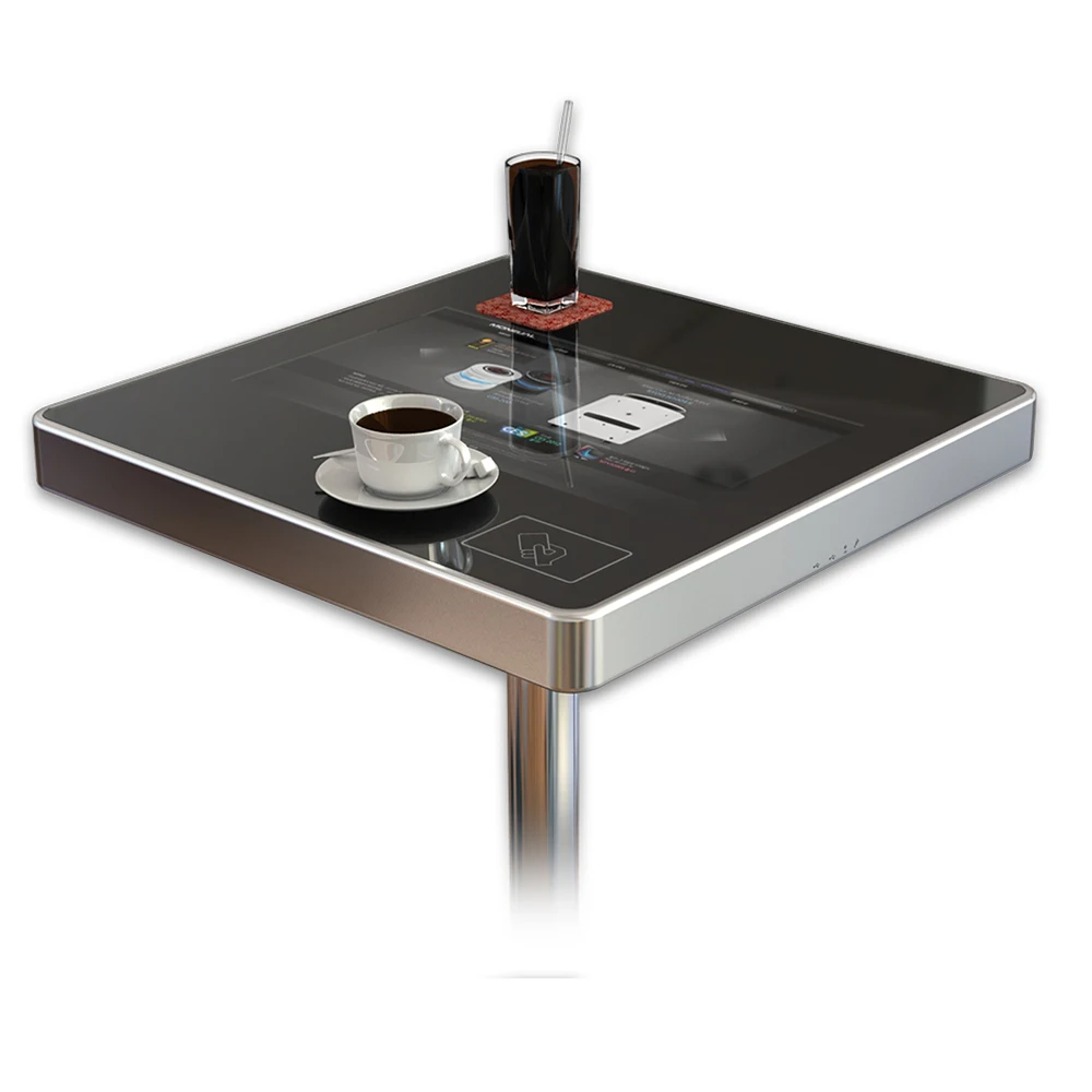 Restaurant Self Service Ordering Touch Table Kiosk 21.5 Inch Indoor Waterproof