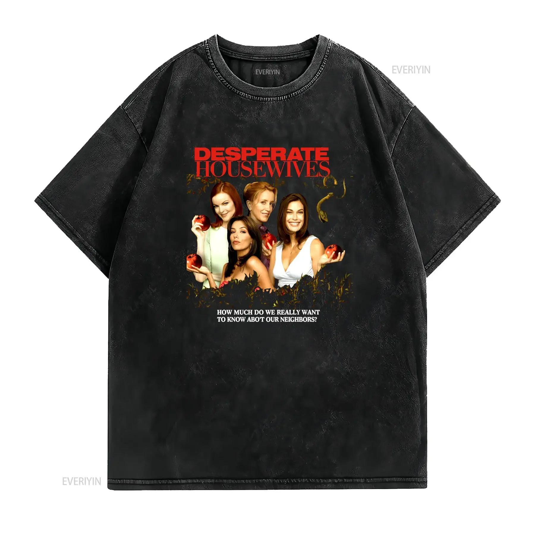 Desperate Housewives Large Size T Shirt Brand New vintage Washed Comfortable Casual Soft Stretched Unisex Top For Everyday Wear