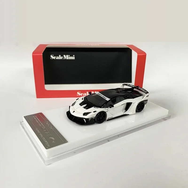 ScaleMini 1:64 Model Car GT EVO Wide Body Resin Sport Vehicle Collection -White