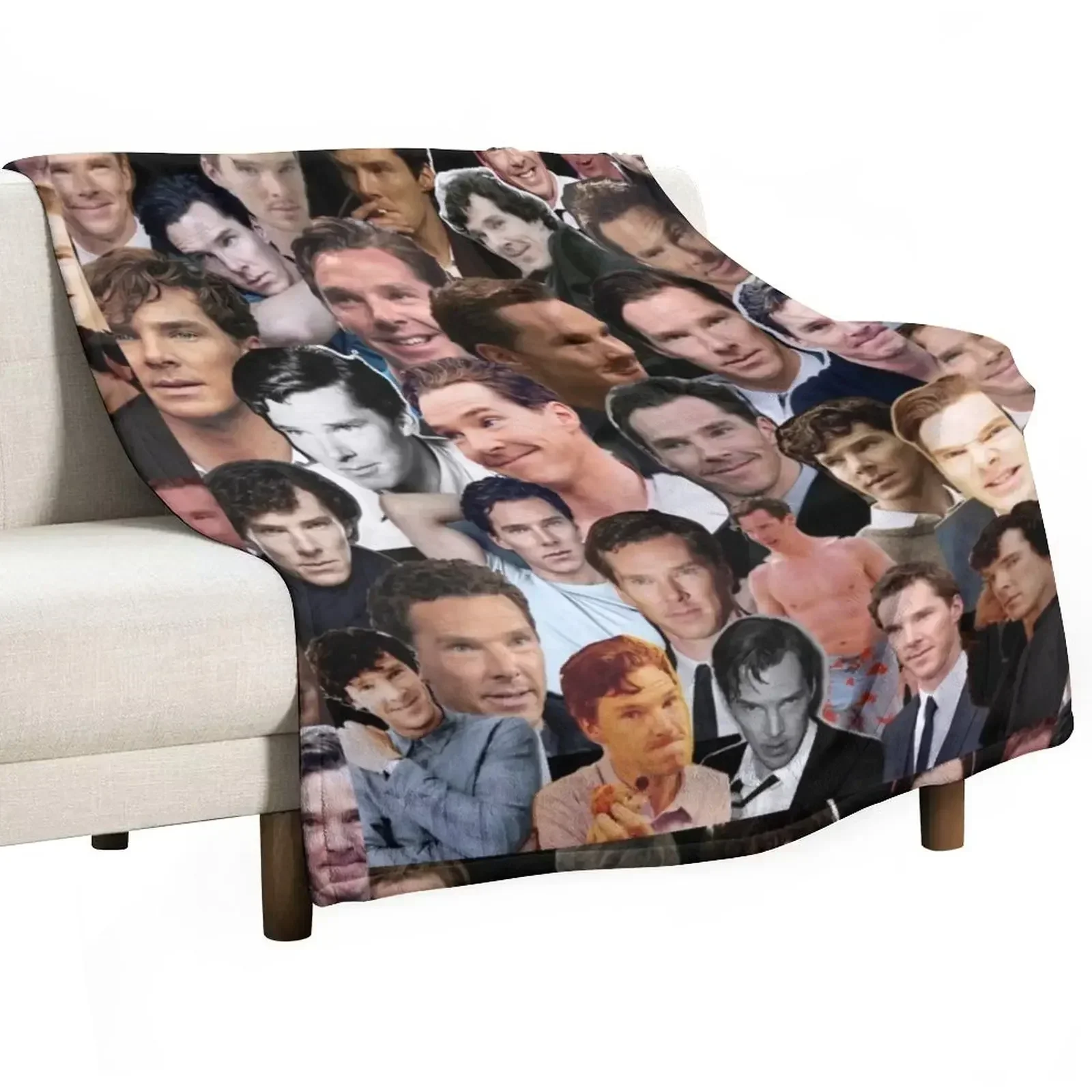 

Benedict Cumberbatch Collage Throw Blanket christmas decoration Beautifuls Bed covers Blankets