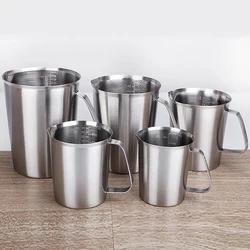 Thickened 304 Stainless Steel Measuring Cup With Scale 2000ML 1000ML 500ML Large Capacity Kitchen Practical Measuring Cup