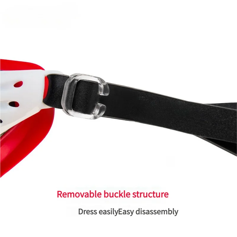 نظارات سباحة احترافية بإطار كبير من السيليكون مقاومة للماء ومضادة للضباب عالية الدقة للجنسين