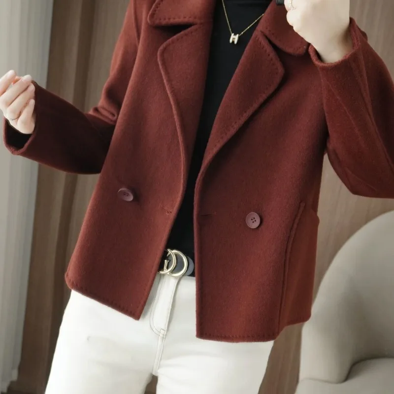 Autumn and Winter New 2026 Version Casual Coat Jacket Short Suit Collar Fashion Temperament Mother Coat Women