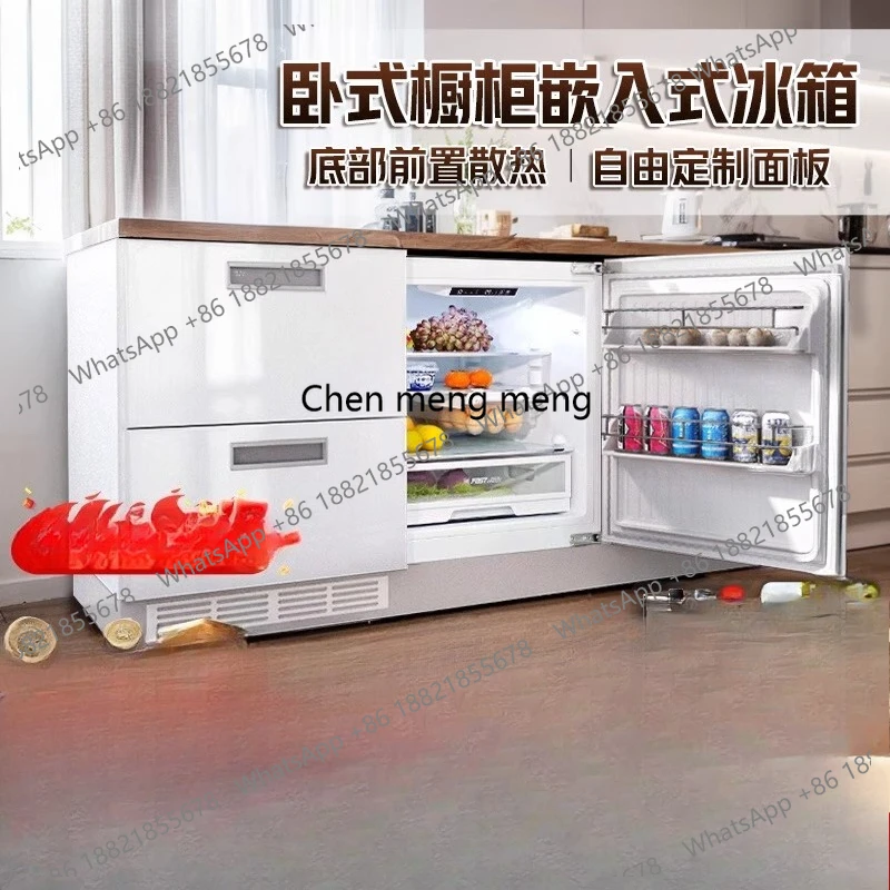 

Полностью встроенный горизонтальный шкаф, трехдверный ящик для преобразования частоты с воздушным охлаждением, скрытый холодильник под низким счетчиком