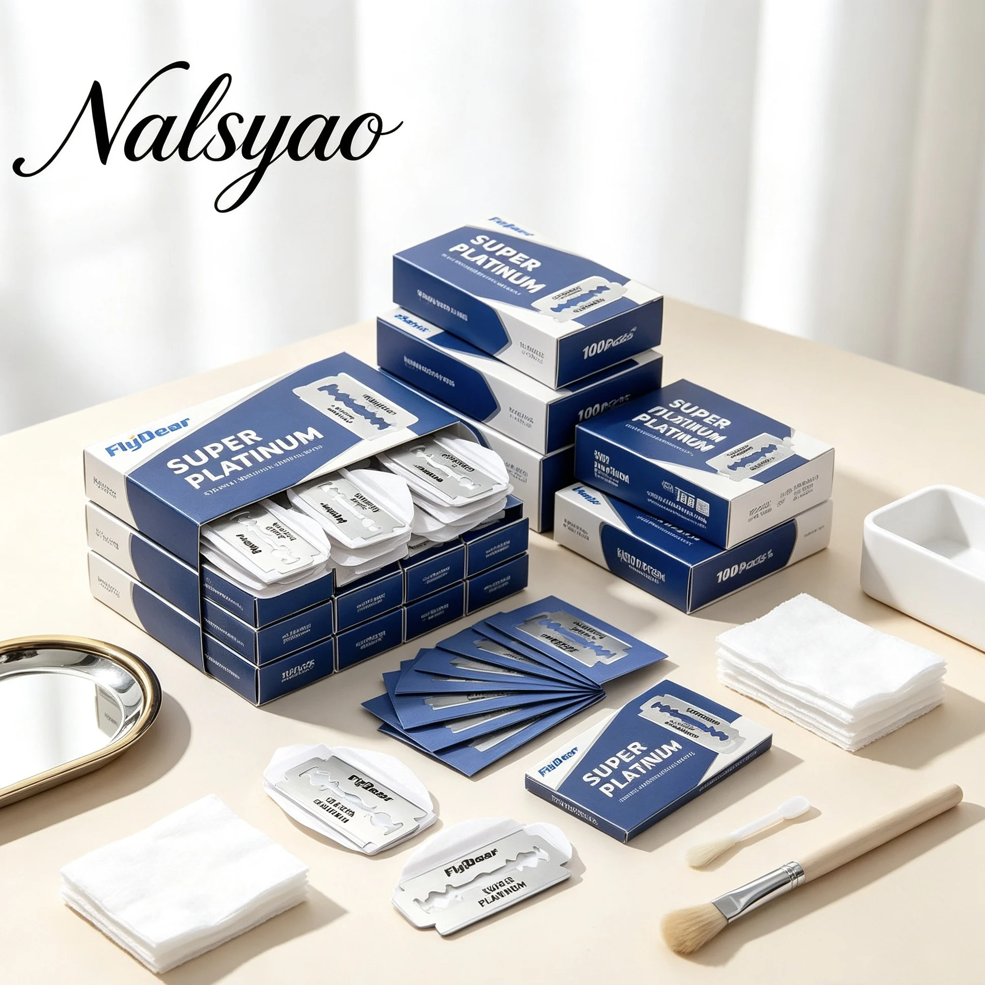 clean shave shave Wholesale 30/50/100pcs Men's Razor Double Edge Razor Blades Shaving Manual Safety Shaving Blades Shaving Tool