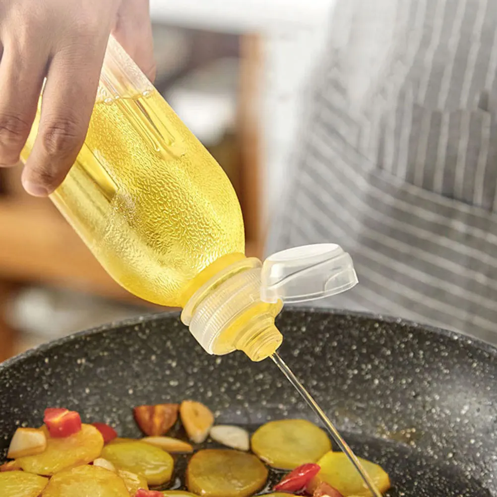 

Oil Can Kitchen Squeeze Bottle Condiment Bottles for Sauces Dispensing Household Plastic Multi Function Vinegar Storage