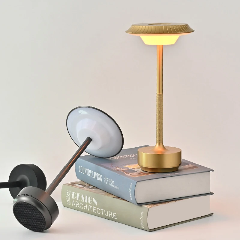 

Перезаряжаемая беспроводная настольная лампа для спальни, перезаряжаемая, сенсорная лампа, свеча для кемпинга, креативная, USB-C, настольная лампа, светодиодная лампа