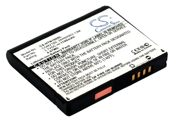 Batteria da 1100mAh, CONV160 per HTC Converse 100, H4242, per T-Mobile Shadow 2, Shadow 2009, Shadow II