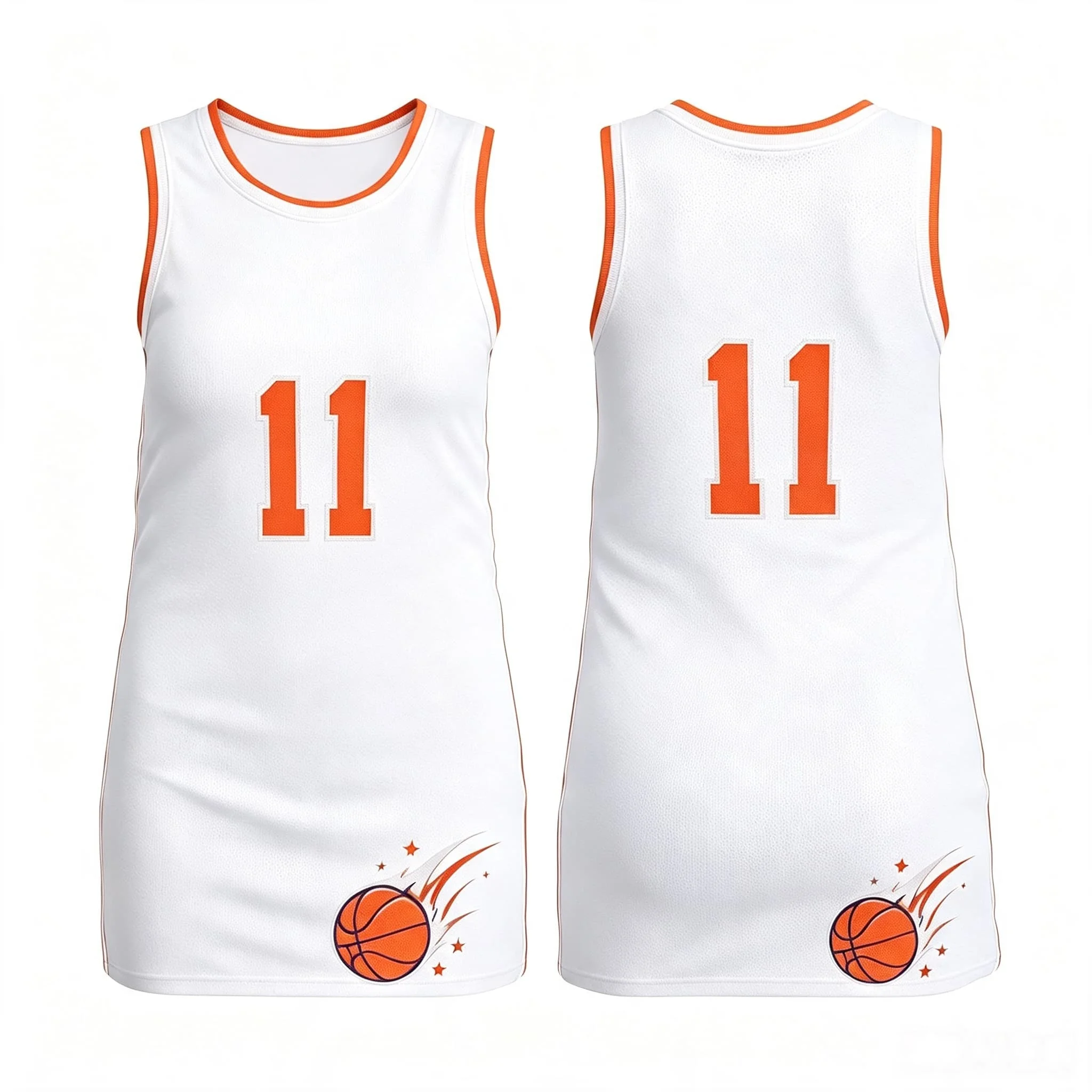 New York Brunson # 11 Jersey Ärmelloses Mesh-Kleid Damen Übergroßes Basketball-Fan Streetwear Mode Tank-Sportkleid – Detail 5