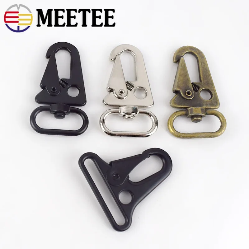 4/10pcs 20/25/32/38mm Lobster Carbiner Metal Buckles Clasp for Outdoor Backpack Belt Webbing Hook Buckle Key Ring Accessories