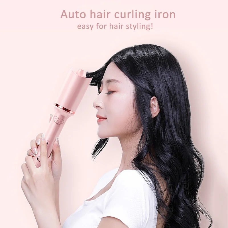 Fast Heating Clockwise Anticlockwise Rotation Temperature Adjustable Rose Spin Cabin Electric Automatic Hair Curling Iron