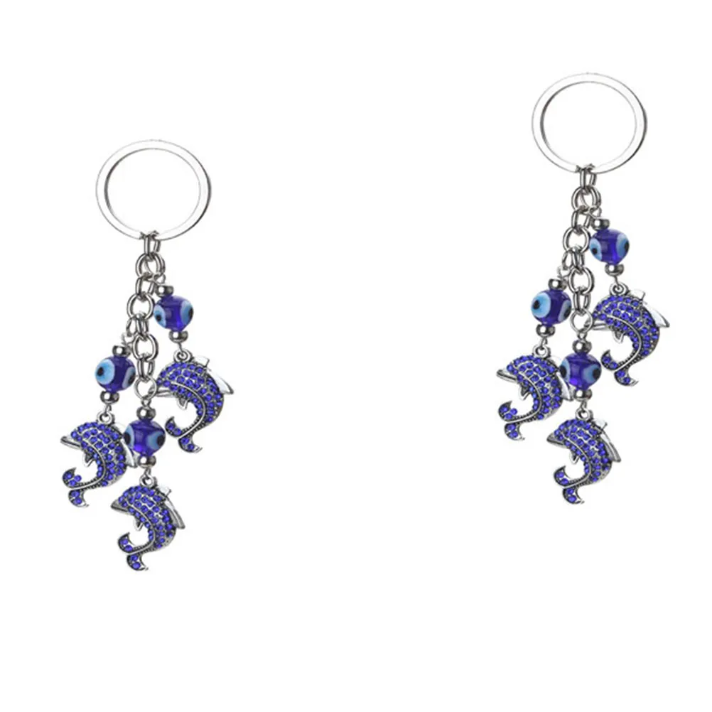 

1pc Eye Pendant Keychain Rhinestone Hanging Bag Charm Key Ring Creative Gift For Women Birthday Party Favors