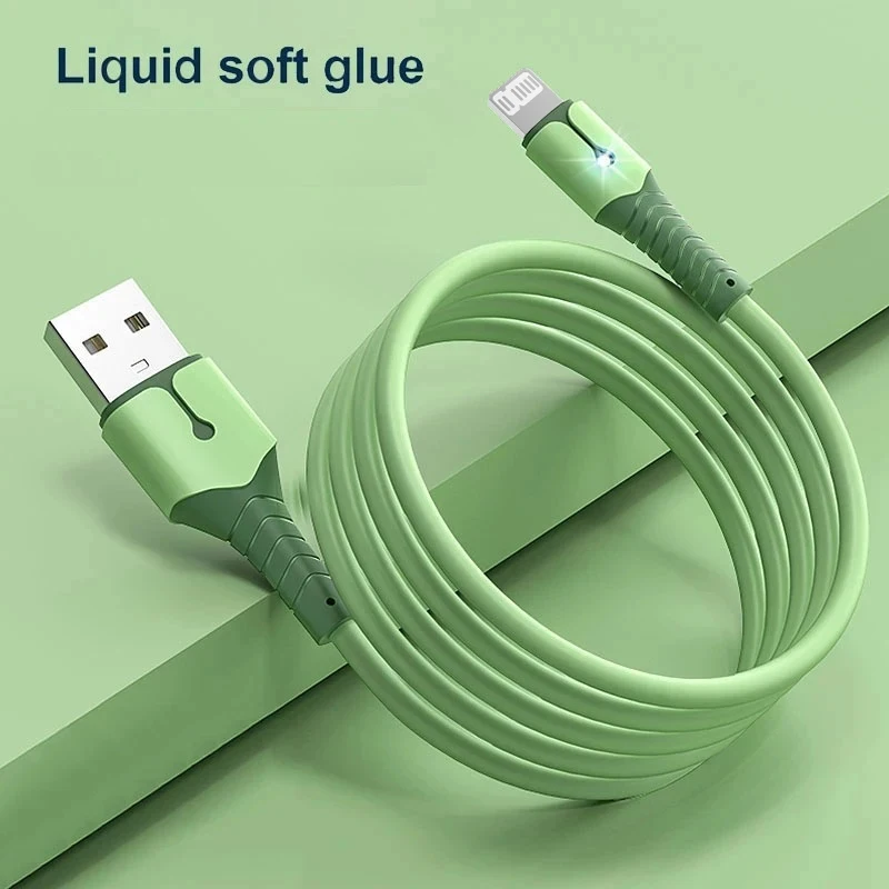 كابل USB لهاتف iPhone 14 13 12 11 Pro Max XS XR 6s 7 8 Plus iPad 3A كابل شحن سريع USB إلى ios كابل بيانات سلك شاحن سريع #6