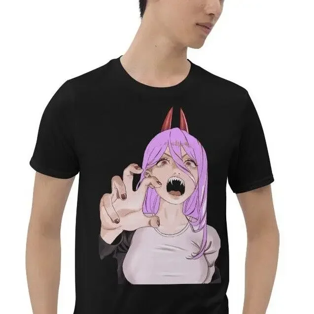 Creepy Horror Anime Manga Girl Devil Kawaii Harajuku Short-Sleeve Unisex T-Shirt