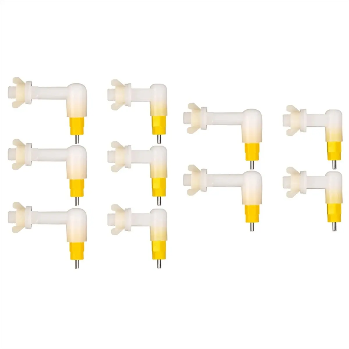 ABPP 10 Pcs Chicken Chick Water Nipple Drinkers Automatic Drinking Fountain Leak-Proof Spring Type Easy Installation