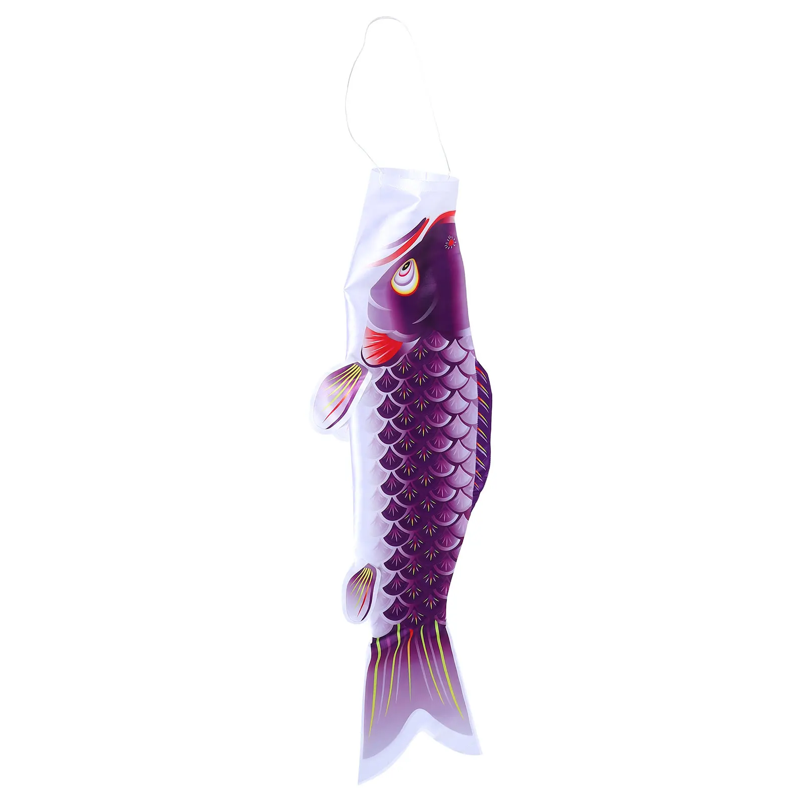 

Japanese Carp Streamer Windsock Decorate Streamers Flag Decorative Fish Flags Cloth Purple Windsocks
