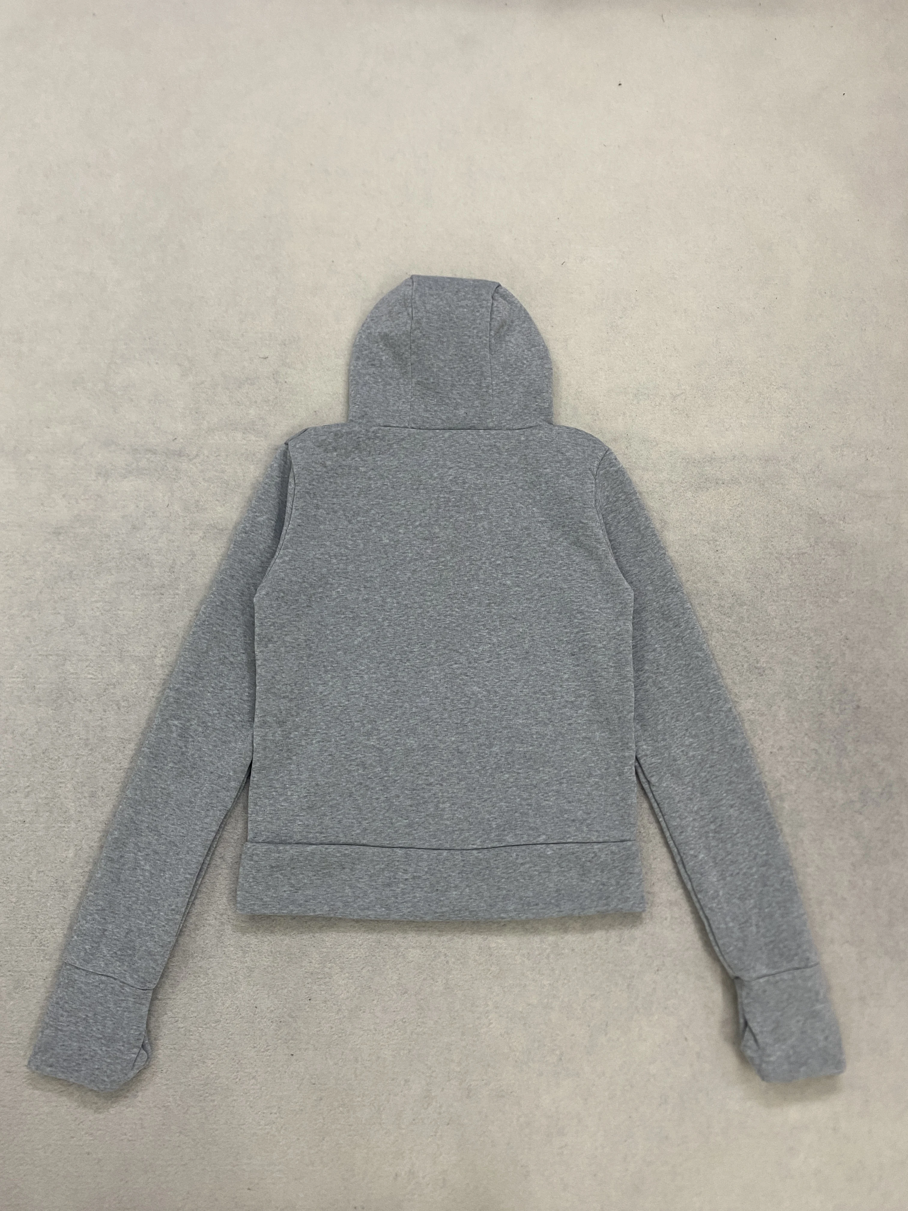 Damen Frühlings- und Herbst-Streetwear Einfarbiger Großer Ring-Zipper Weitgezahnter Reißverschluss Kapuzen-Cardigan Hoodie Gothic Y2K Casual – Detail 9