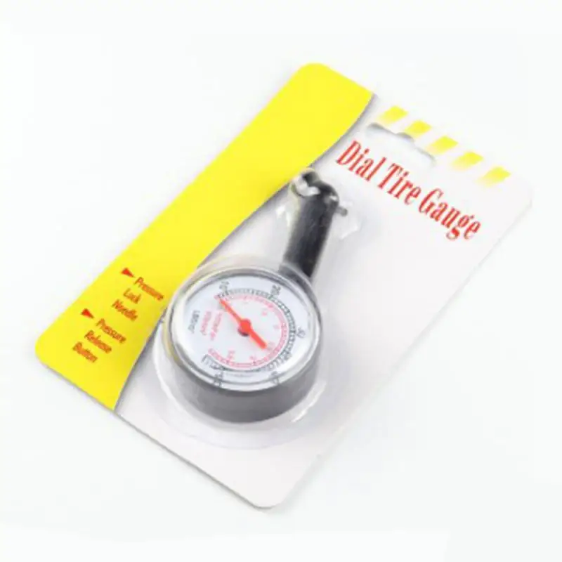 Deflatable Tire Gauge Measuring Range 0-500 Metal Material Visible Kilograms Long Life High Precision Boxed Tire Pressure Gauge