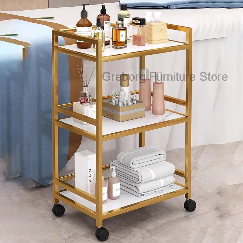 

Trolley Professional Aesthetic Car Wheels Delivery Cart Simplicity Beauty Salon Tray Acrylic Small Spa Muebles Belleza Furniture