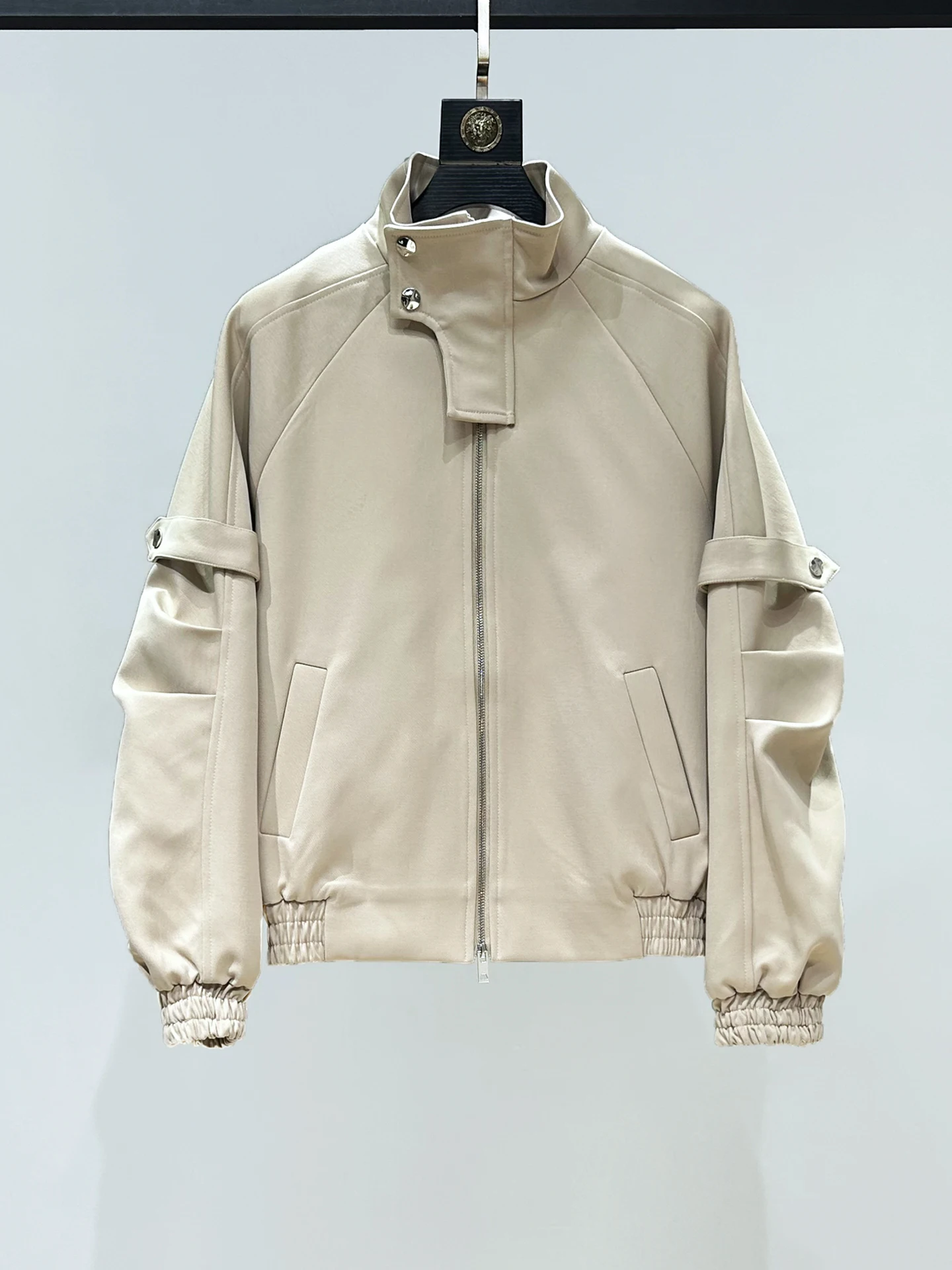 

Ele Folded Knife Sve ort Jaet Men's Original High Collar Luxury Outerwear Autumn Sli Top Quali Polyester