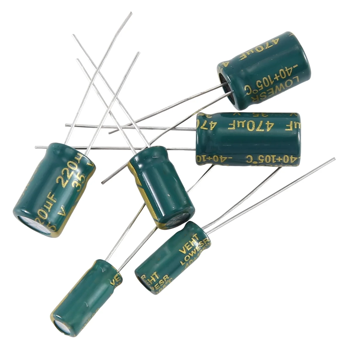 ABDX-460PCS Aluminum Electrolytic Capacitor High Frequency Inline Kit 24 Kinds Of Specifications Resistance